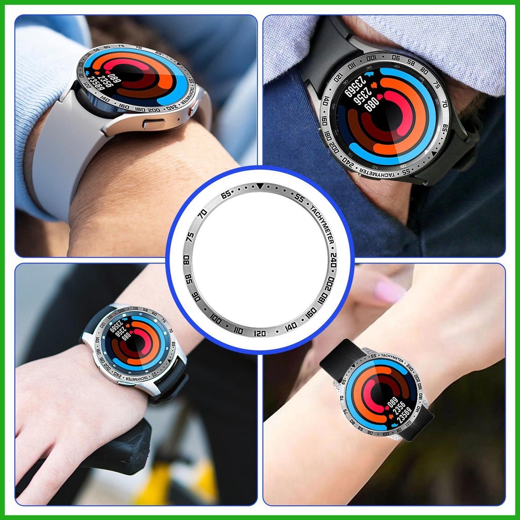 Bezel Ốp Vòng Nhẫn Chống Nước Chống Trầy Xước Cho Đồng Hồ Thông Minh samsung watch6 classic 43mm 47mm