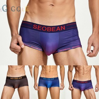 Men Underwear Gstring Low Waist Panties Shorts Soft Tback Thong U Pouch