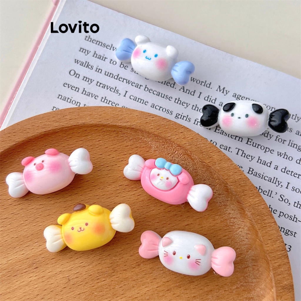 Lovito Kẹp tóc họa tiết hoạt hình dễ thương cho nữ LNA28022