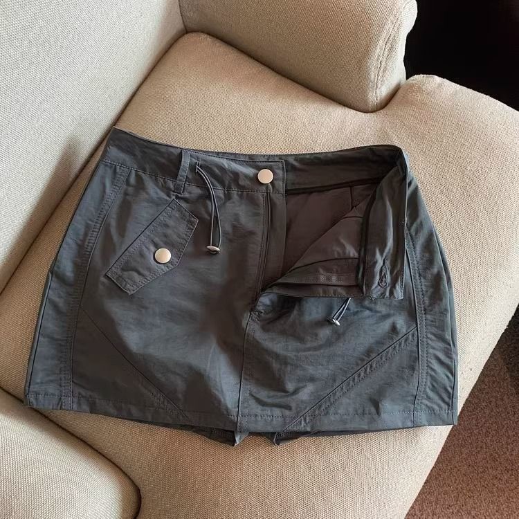 Chân Váy Chữ a Lưng Cao Phong Cách retro Thời Trang Cho Nữ