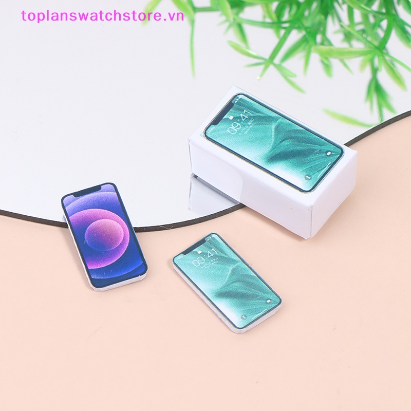 Mô Hình Điện Thoại Di Động Mini Tỉ Lệ 1: 12 Trang Trí Nhà Búp Bê vn