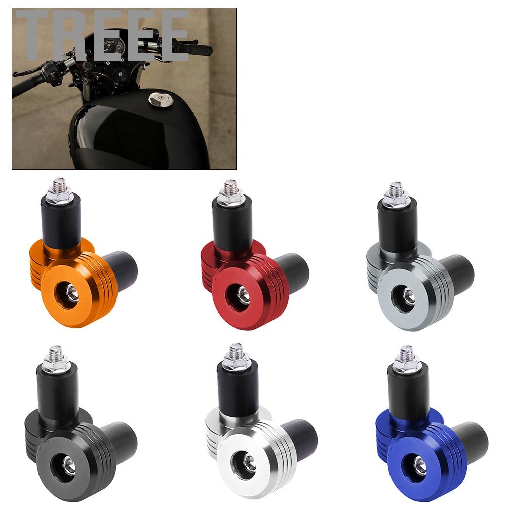 Treee Handle Grips  Motorcycle Handlebar Grip End Aluminum Plugs Moto Slider Accessories Bike Tape