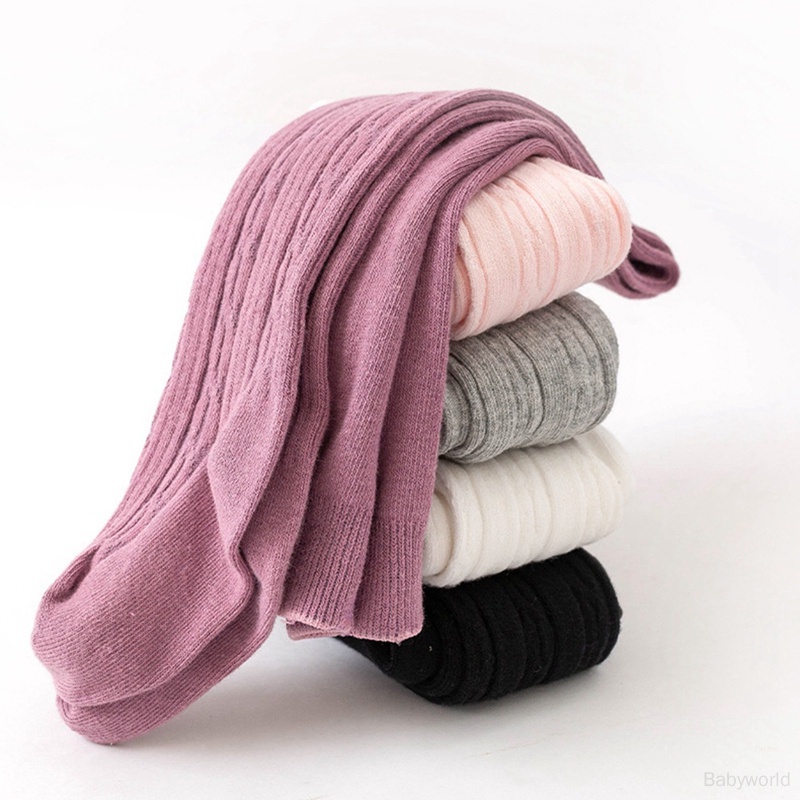 Quần Tất cotton Màu Trơn Dễ Thương Cho Bé Gái