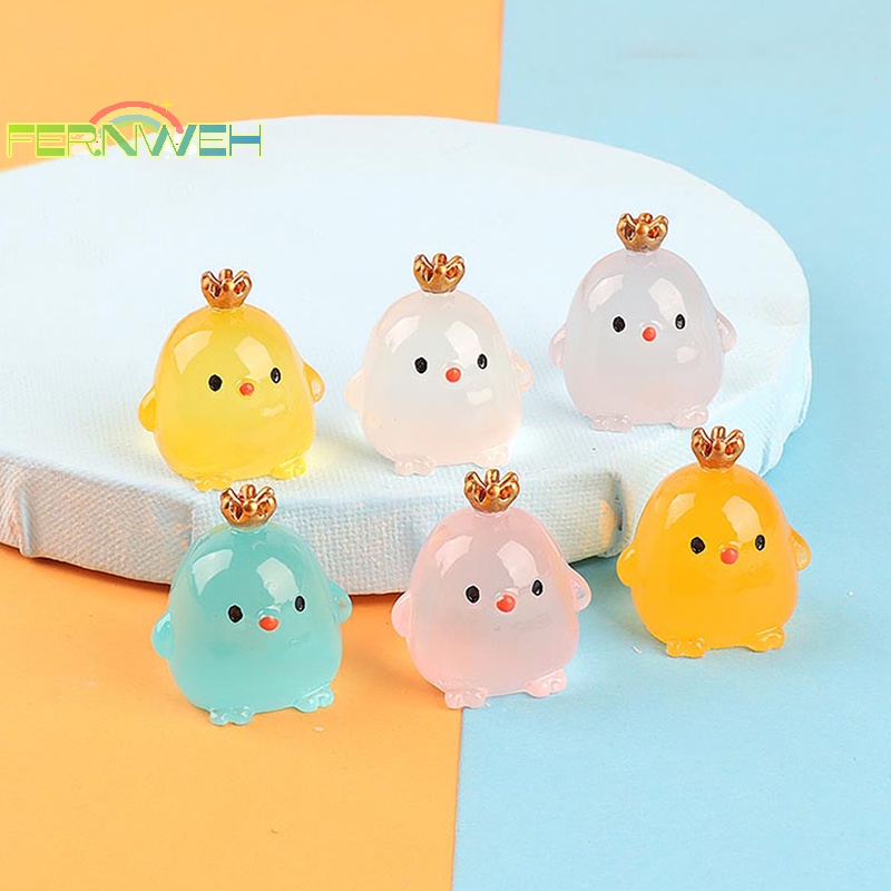 1 Vương Miện Gà Dạ Quang Trang Trí Phong Cảnh diy Sáng Tạo