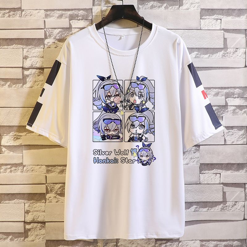 Honkai star rail Kafka Áo Thun Ngắn Tay Phong Cách Trẻ Trung Năng Động Dành Cho Nam