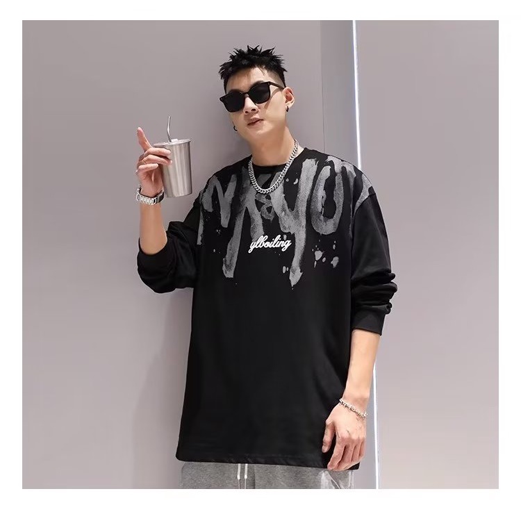 Áo nam Dài Tay plus size m-8xl