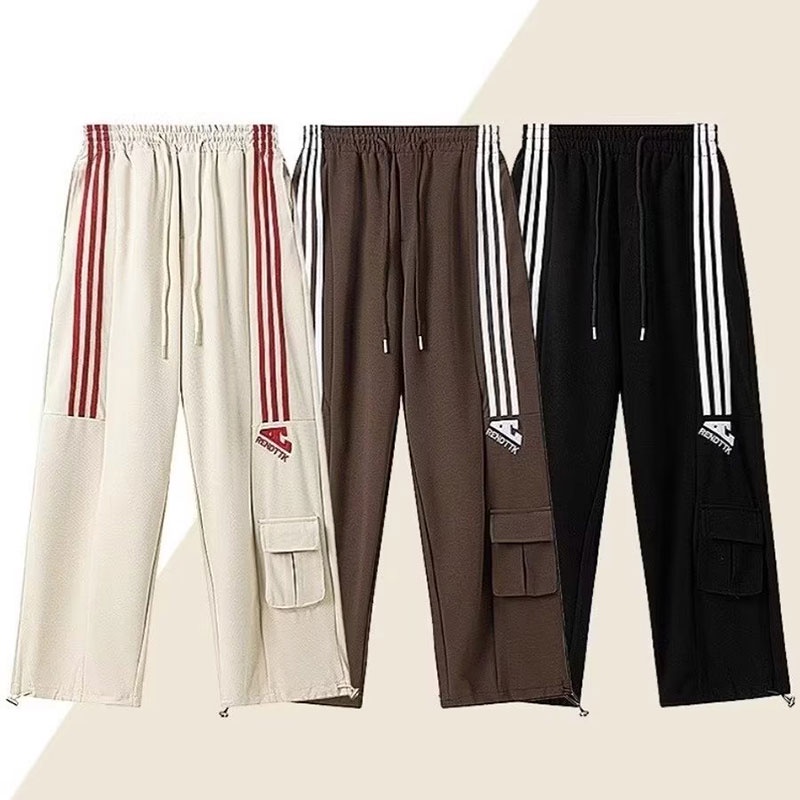 Quần Dài Thể Thao Phong Cách retro Đường Phố Mỹ Thời Trang Cho Nam Nữ