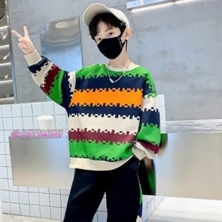 Catimini bộ đồ thể thao kẻ sọc nhiều màu sắc cho trẻ em
