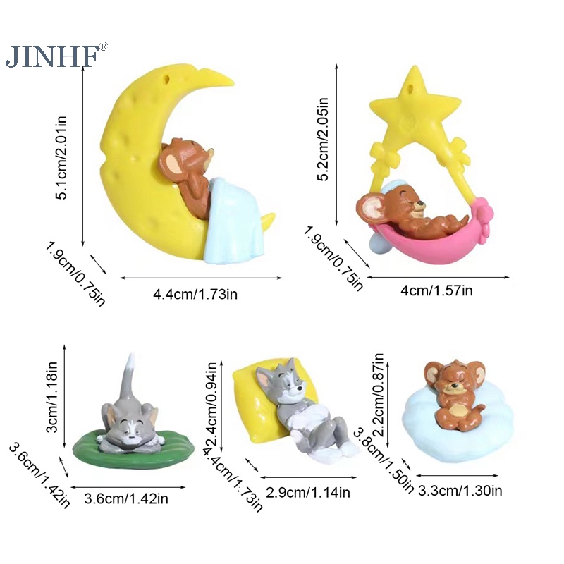 Mô Hình Mèo Và Chuột Trang Trí Nội Thất Xe Hơi