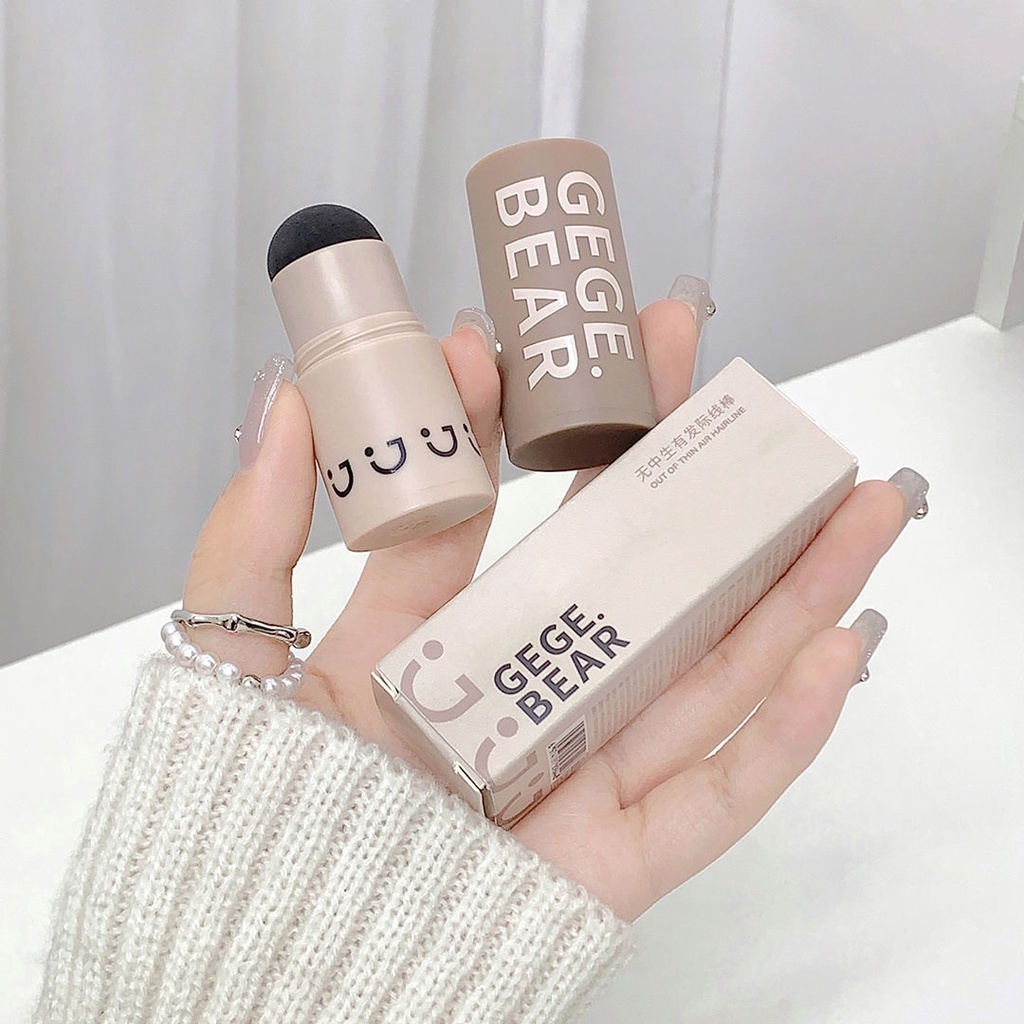 Gege bear Hairline Stick Chống thấm nước và chống mồ hôi Bột làm đầy chân tóc Phấn tạo khối