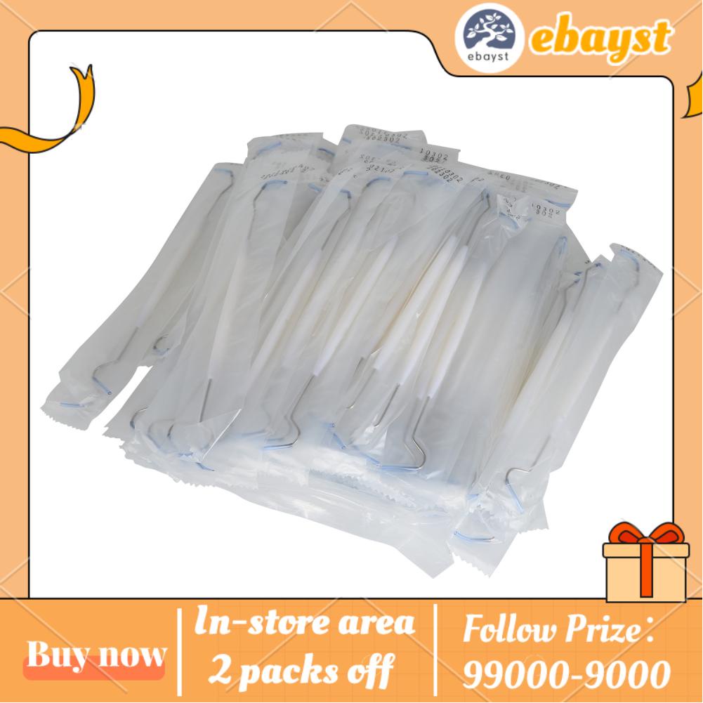 Ebayst 120pcs Double Ended Dental Pick Tooth Plaque Stainless Steel