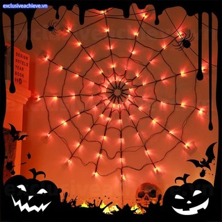 Dây Đèn led Hình Nhện Lưới Trang Trí halloween