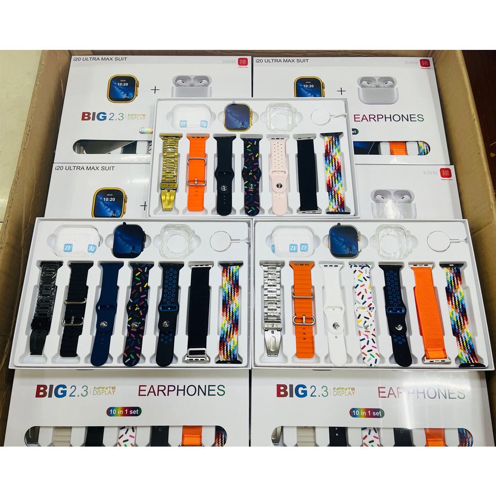 Mới Đồng Hồ Thông Minh ultra 9 10 Trong 1 i20 ultra max Màn Hình hd 49mm 2.3 inch Có Khóa Cài 9ksk