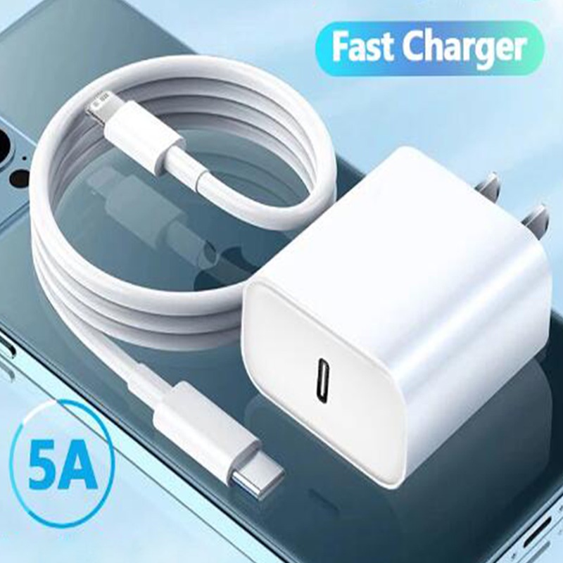 XIAOMI Bộ 5 Cáp Sạc Nhanh 20w pd 30w Cho iphone 14 13 12 11 pro max xs xr x8 + type c