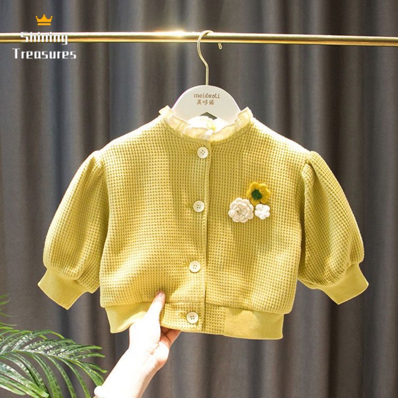 ShiningTreasures áo khoác bé gái áo khoác cho bé gái áo len cho bé gái Thời trang và thoải mái 2023 NEW style KCS23936O4 39Z230927