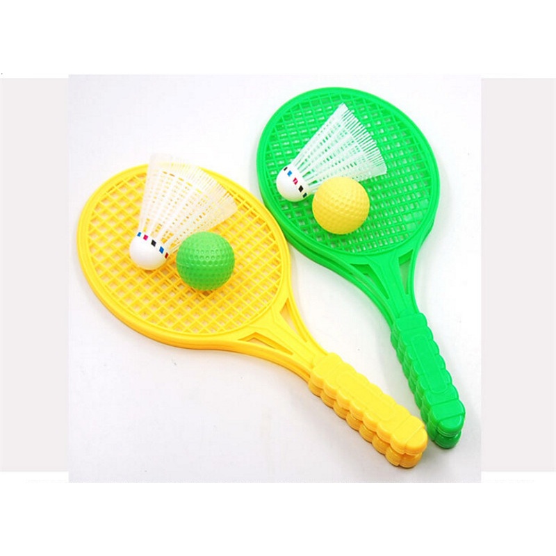 1 Cặp Vợt Cầu Lông / tennis Đồ Chơi Giáo Dục Cho Bé laiqianfa333}