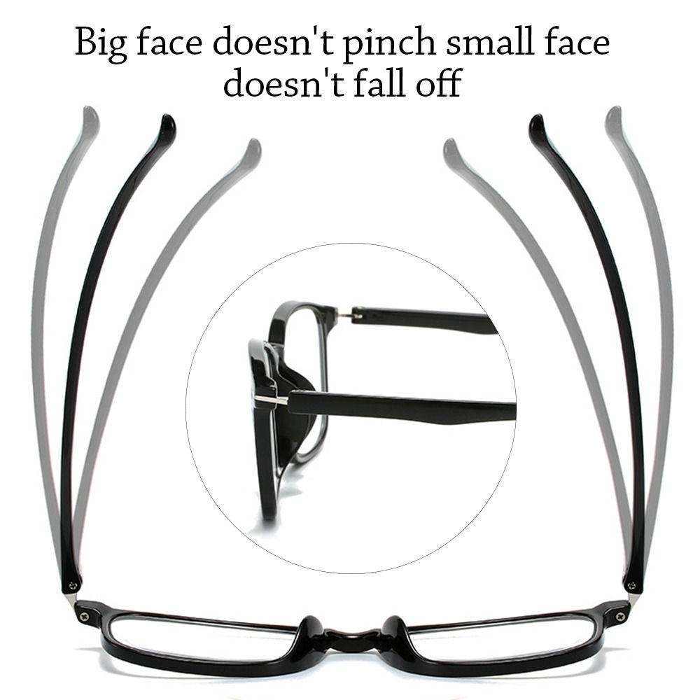 Karaen Kính Đọc Sách Gọng Vuông Bằng pc Chống Ánh Sáng Xanh Dương Siêu Nhẹ Bảo Vệ Mắt