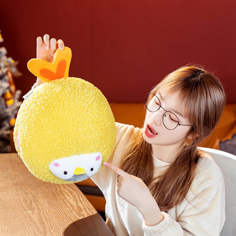 Thú Nhồi Bông Hình Tôm Chiên / Tôm / Chim Cánh Cụt Dễ Thương Cho Bé Gái