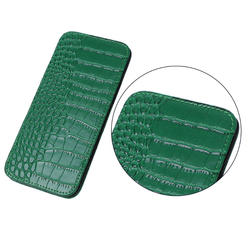 Seng Ví Dài Siêu Mỏng Đựng Thẻ Tín Dụng / Danh Thiếp Họa Tiết Da Cá Sấu Cho Nam