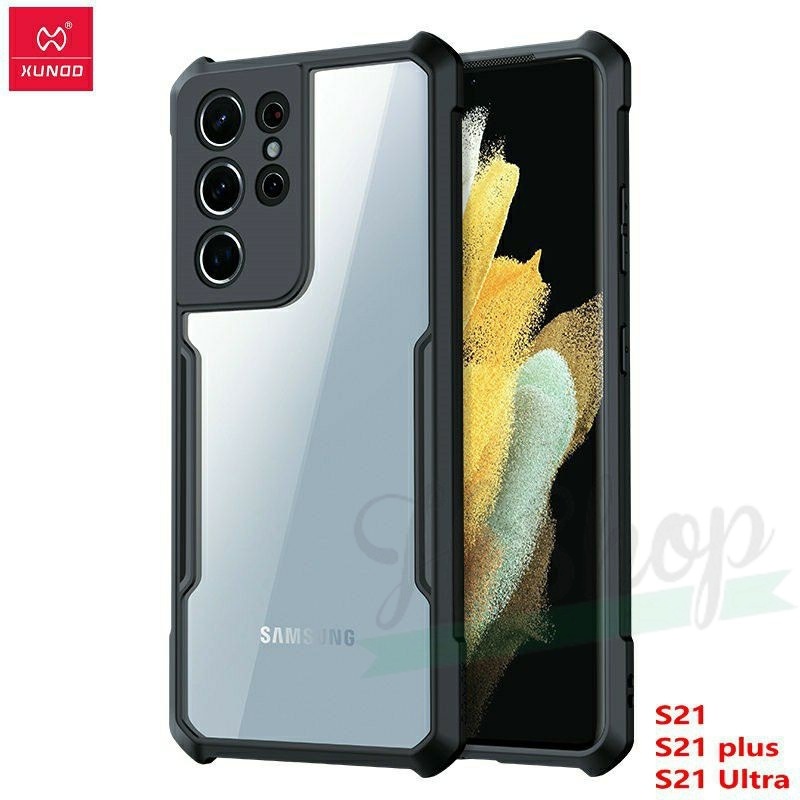 Ốp lưng Xundd chống sốc cho Samsung S23 Ulta, S22, S21 FE, S21 Plus, S21 Ultra, S20 Ultra trong kính viền dẻo chống sốc