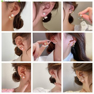 Mới Bông Tai Hình Bướm Đính Ngọc Trai Ngọc Trai Ngọt Ngào Dễ Thương Có Thể Tháo Rời Cho Nữ