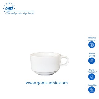 Chén cà phê 7.5 cm sứ trắng ohio