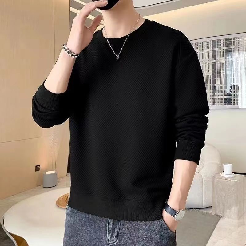 Áo Nỉ Nam Dài Tay Cổ Tròn Thời Trang Hàn