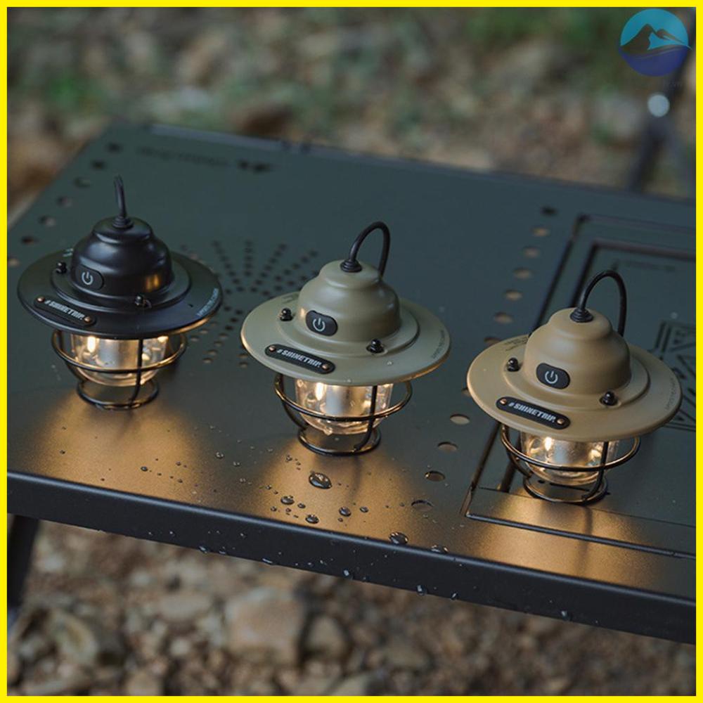 Retro Tent Lamp ShineTrip Cordless Camping Light USB Rechargeable Portable Lantern Home Atmospheres