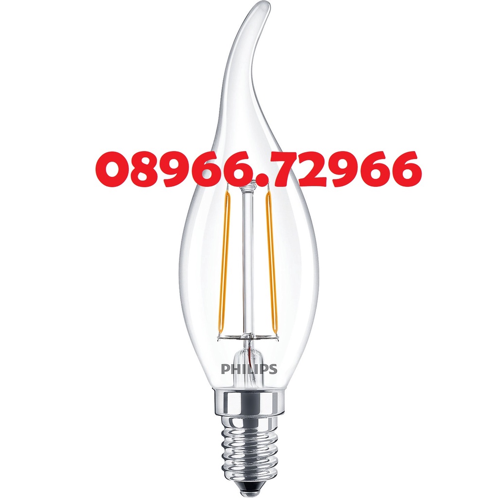 Bóng đèn trang trí Philips LedClassic 2-25W BA35 E14 WW CL ND APR