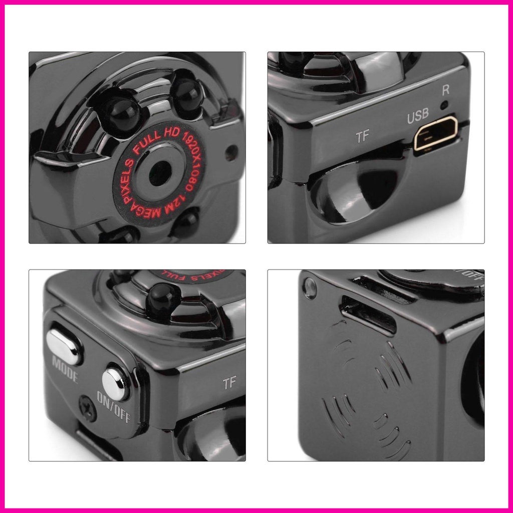 Camera Hành Trình mini hd Tầm Nhìn Ban Đêm Cho Ba Lô Du Lịch Llrnvn