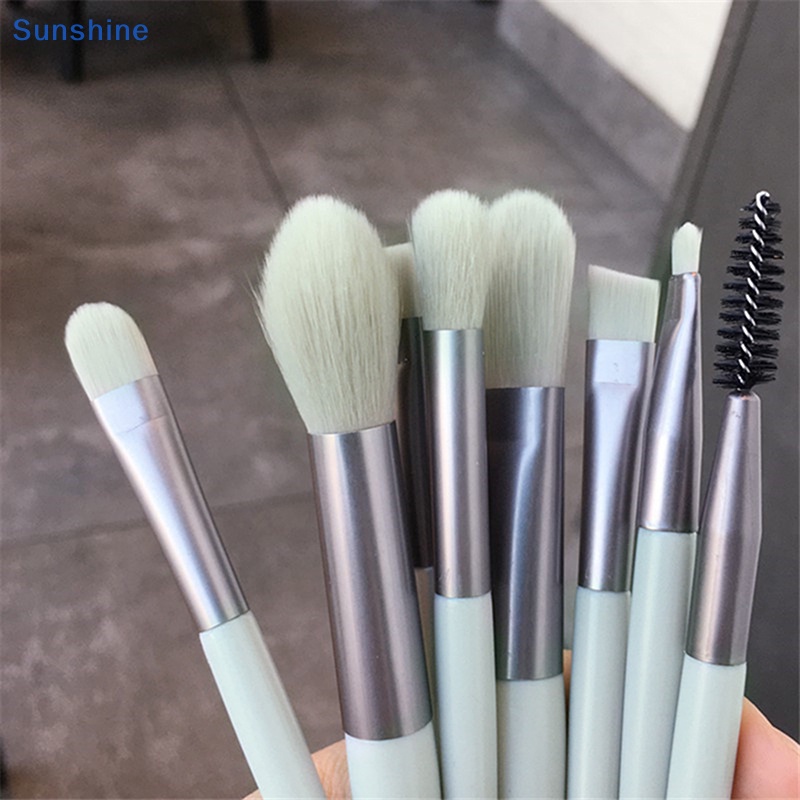 Set 8 Cọ Trang Điểm mini Tay Cầm Mềm Mại Tiện Dụng Cho Người Mới Bắt Đầu vn