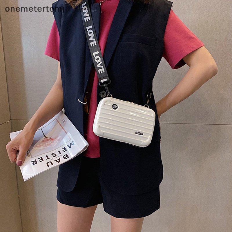 Onemetertomj Túi Đeo Chéo Vai Hình Vuông Nhỏ Cầm Tay Phong Cách Vali Thời Trang Cá Tính Dành Cho Nữ en