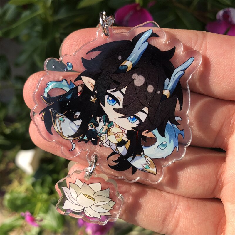 Móc khoá Game Honkai: Star Rail Imbibitor Lunae Dan Heng Keychain Anime Manga Nhật Bản Phụ Kiện Trang Trí Túi xách Balo