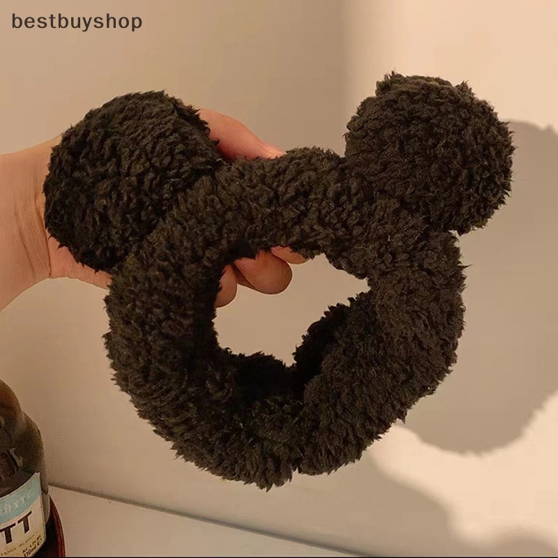 Cửa Hàng Tốt Nhất Băng Đô Nhung Lông Thú Hình Tai Gấu Dễ Thương Co Giãn Dành Cho Trang Điểm Rửa Mặt / Trang Điểm Mới