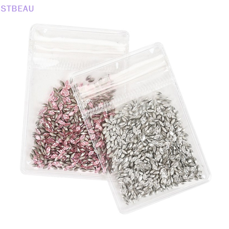 Set 50 Hạt Kim Cương Pha Lê Giả Pha Lê mini Hình Dạng Phẳng Hỗn Hợp Trang Trí Móng Tay