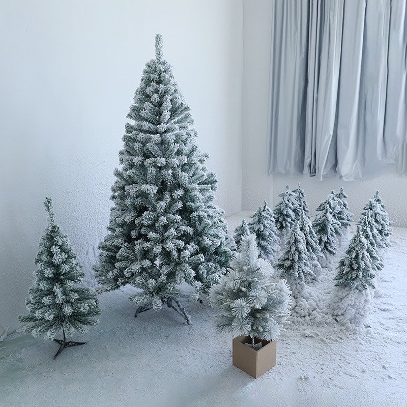 C4 Cây thông Tuyết 1.2m loại tán dày rậm Cây Thông Trang Trí Noel