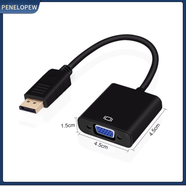 Dây Cáp Chuyển Đổi Từ Pwm dp Sang vga Dành Cho Máy Tính / laptop / Màn Hình tv / Máy Chiếu