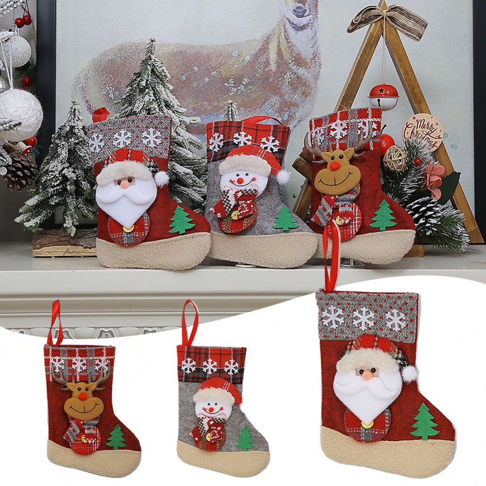 Christmas Socks Christmas Cloth Large Capacity Small Christmas Gift Bag