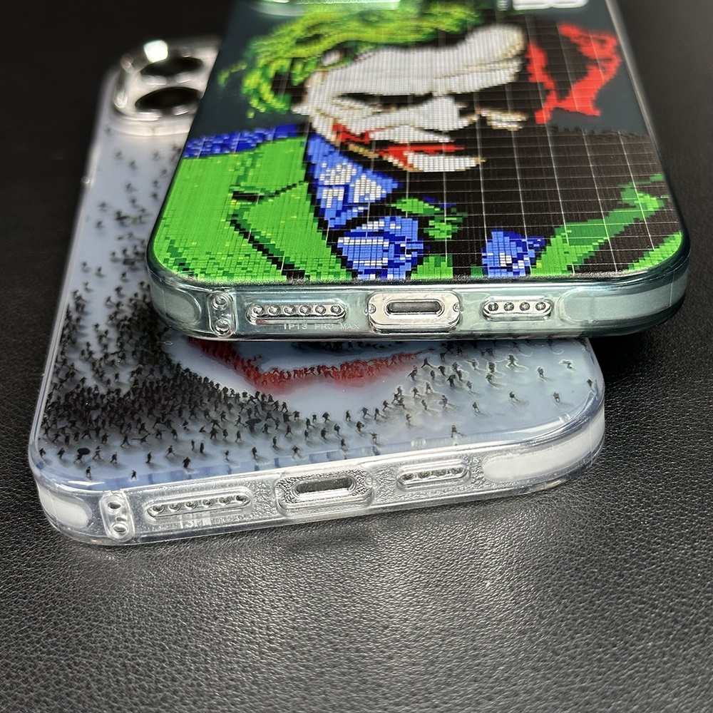 Ốp Điện Thoại imd Màu Bạc Nhám Hình Phím joker Cho iphone 15 14 pro max 13 12 pro max 11