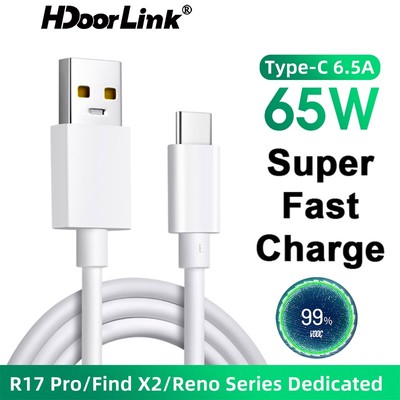 Dây Cáp Sạc Nhanh hdoorlink 65w 6.5a Cho oppo vooc