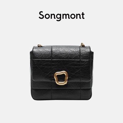 Túi Xách Da Bò Dáng Vuông Nhỏ Phối Dây Xích Thời Trang 2022 Sang Trọng Cho Nữ