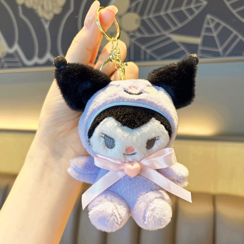 Móc Khóa Hình Búp Bê kuromi Hoạt Hình Nhồi Bông Đáng Yêu