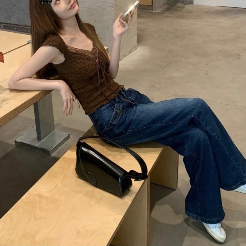 Ren Pháp Áo Sơ Mi Dáng Ôm Cổ Chữ V Mùa Hè Cái Mới Áo Vest