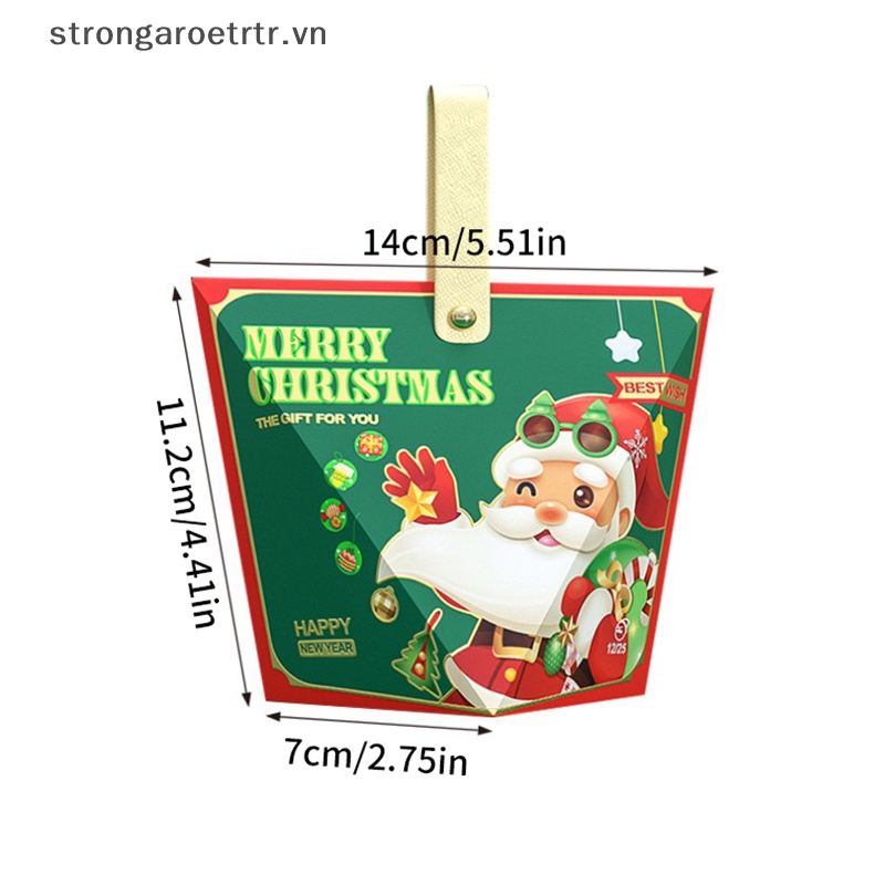 Hộp Quà Tặng Giáng Sinh / Năm Mới Hình Ông Già Noel / Táo Cầm Tay Mạnh Mẽ vn