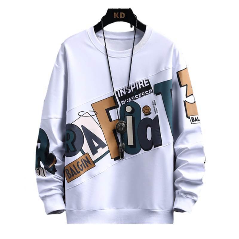 Áo Thun Tay Dài Cổ Tròn Phong Cách Đường Phố Thời Trang Xuân Thu Cho Nam