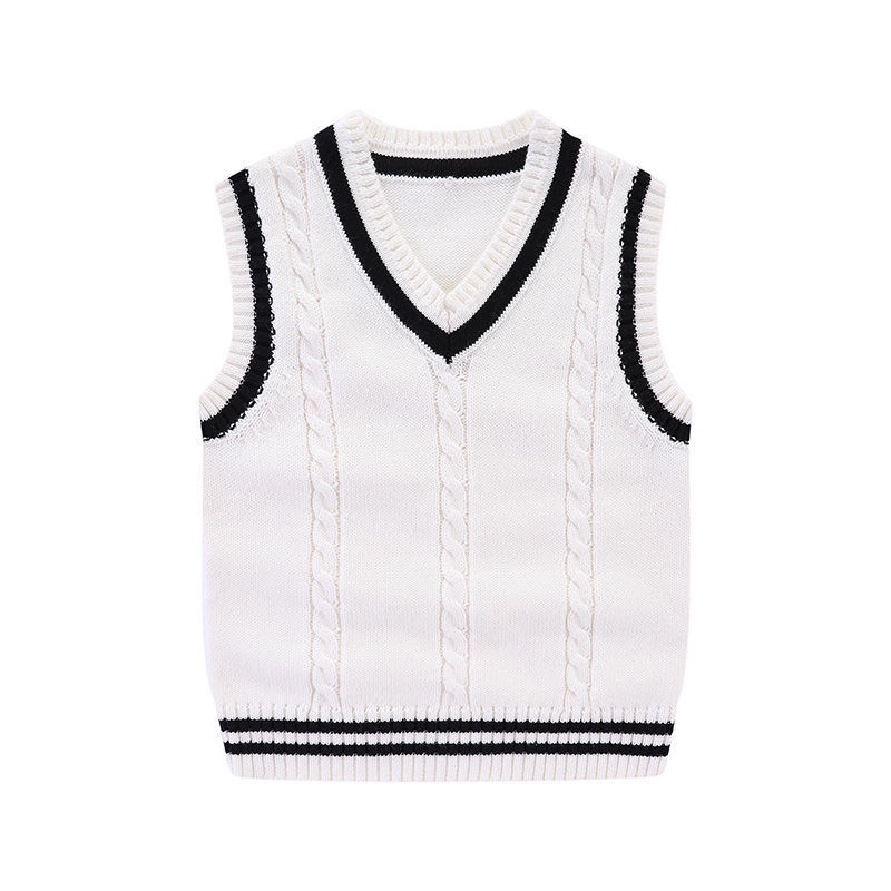 Áo sweater cotton Không Tay Thời Trang Thu Đông Dành Cho Bé
