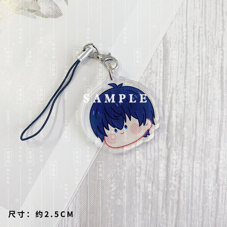 Dây treo điện thoại móc khóa Chigiri Hyoma Isagi Yoichi Anime KeyChain BLUE LOCK Cute phụ kiện trang trí dễ thương