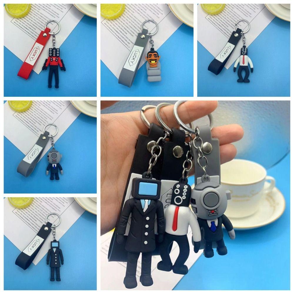 Shanhai Móc Khóa Hình Nhân Vật Hoạt Hình Trượt Tuyết / Tivi man / man / skibidi dop
