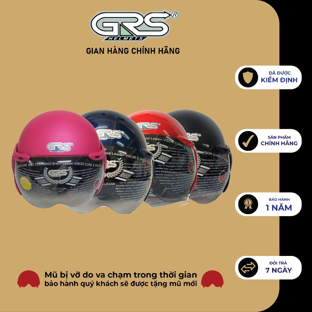 Mũ Bảo Hiểm Đẹp GRS A368K