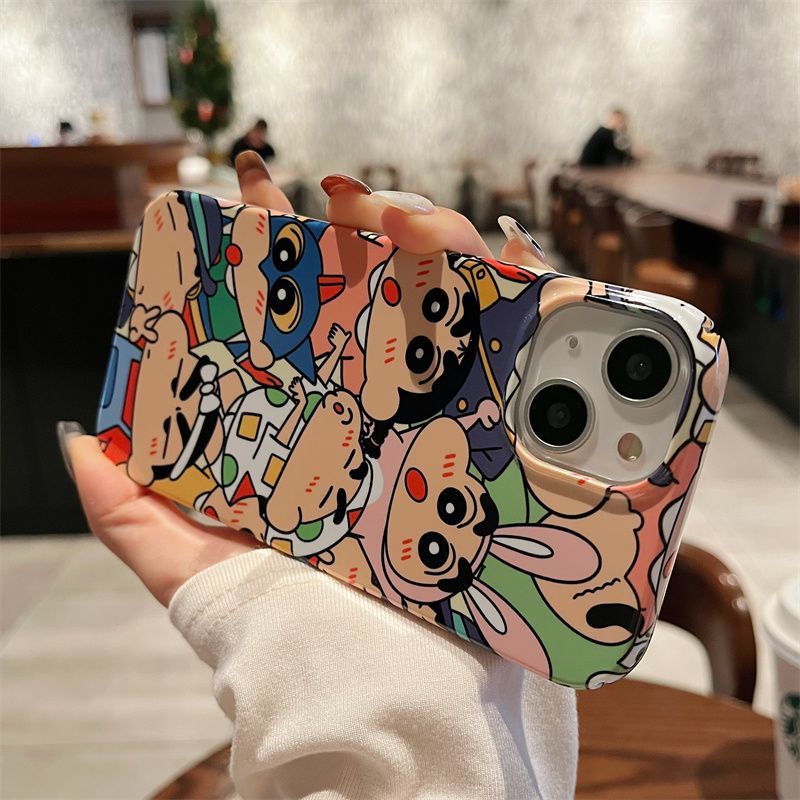 Điện Thoại Ốp Lưng Chống Sốc Hình Cậu Bé Bút Chì shin Cho iphone13 film 12promax 11 / / xsmax / xr / 8plus / x 14